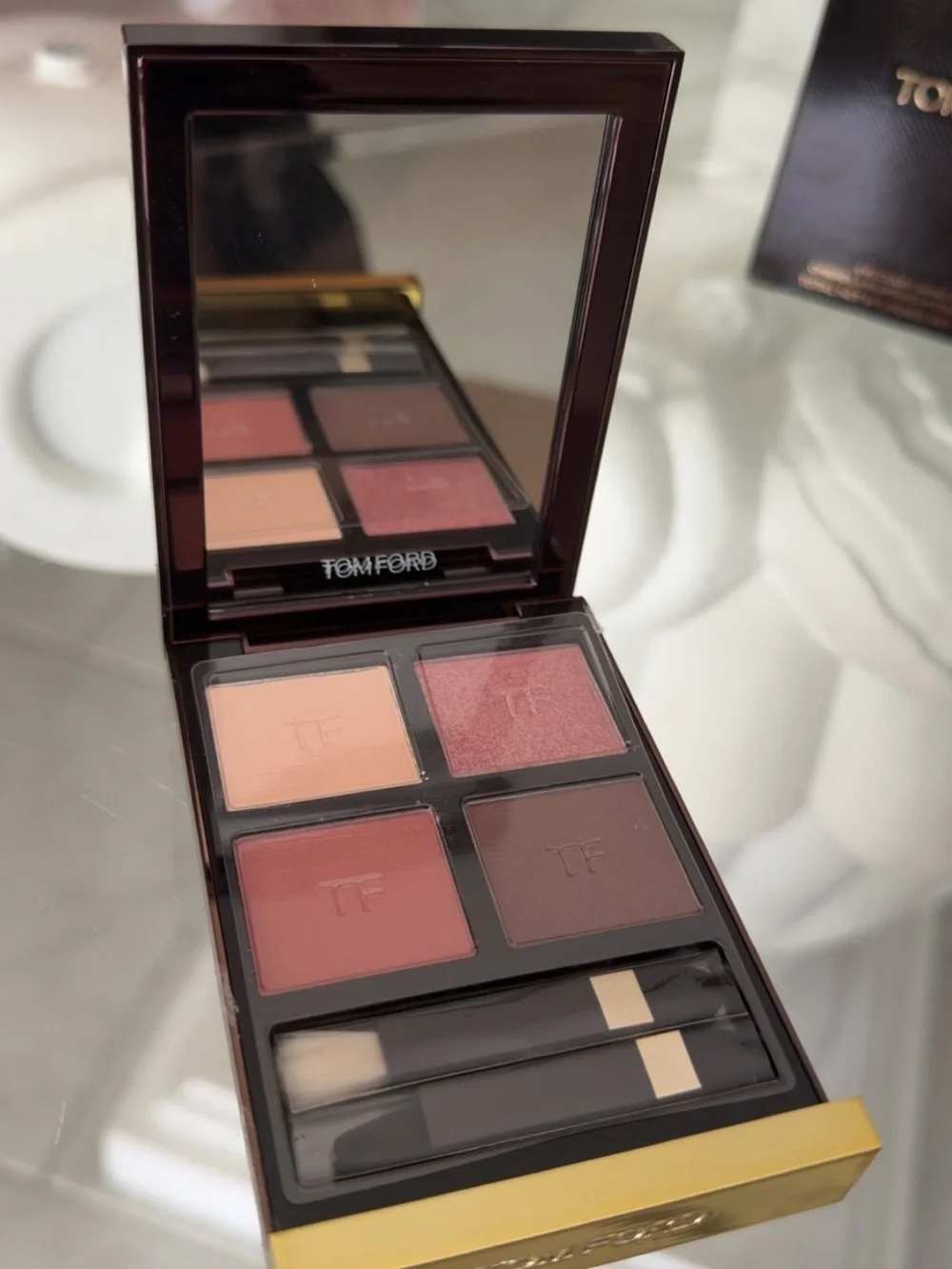 Tom Ford Eye Color Quad Creme 30 Insolent Rose Eyeshadow Palette w/ Box & Pouch
